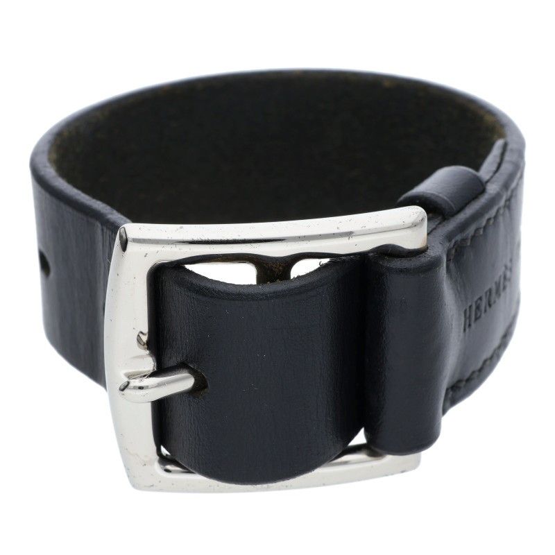 □H刻印レザーブレスレット メンズ