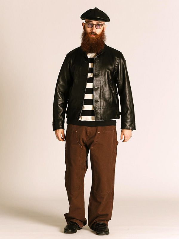 Schott ショット レザー ジャケット コサックジャケット ショール