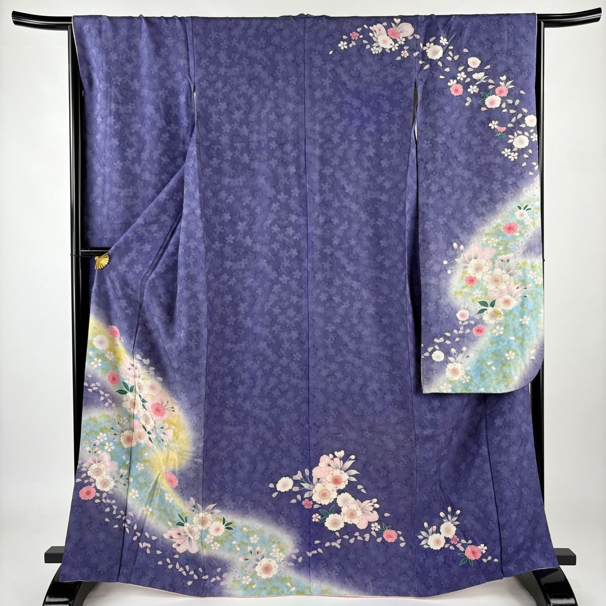 着物 振袖 紫 桜 袷 身丈149㎝ 袖丈101㎝ レディース 着物 振袖 紫 桜 袷 身丈149㎝ 袖丈101㎝ レディース 新品 通販