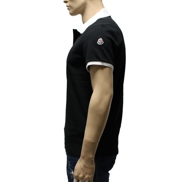 15 MONCLER 半袖 襟裏ロゴ ポロシャツ ブラック 8309899 - メルカリ
