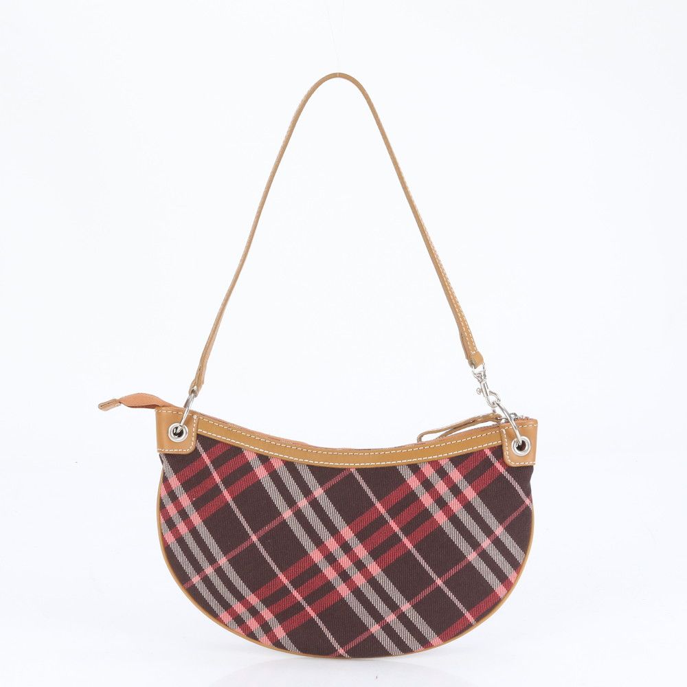 極 美品 バーバリー ノバチェック ロゴ レザー ベルト ブラウン ベージュ BURBERRY バーバリー ノバチェックロゴプレート ベルト チェック