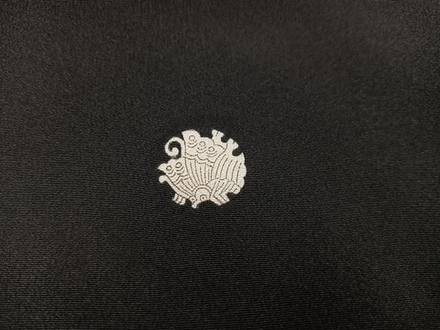 平和屋着物□豪華黒留袖 刺繍 花鳥文 金彩 正絹 逸品 AAAX7743ph