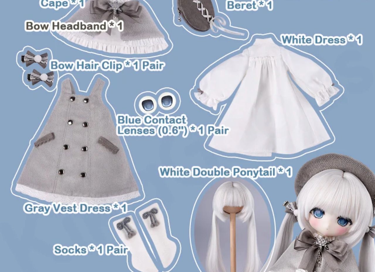 TinyFox【dollFlurry】雪の子 フラーリィ 1/6スケール TinyFox【Snowdoll・Flurry】雪の子 フラーリィ 1/6スケールMJDドール