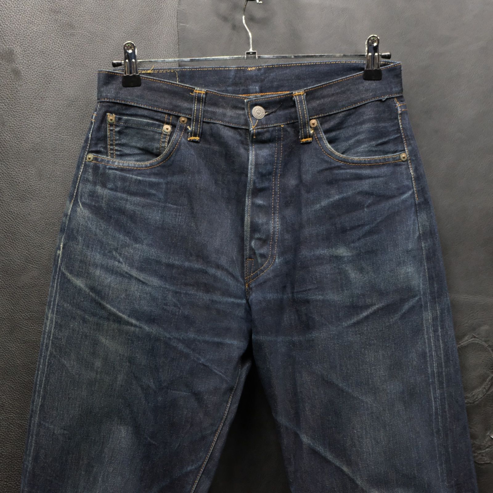 LEVIS/リーバイス/50s復刻版501XX/隠しリベット／赤耳／濃色