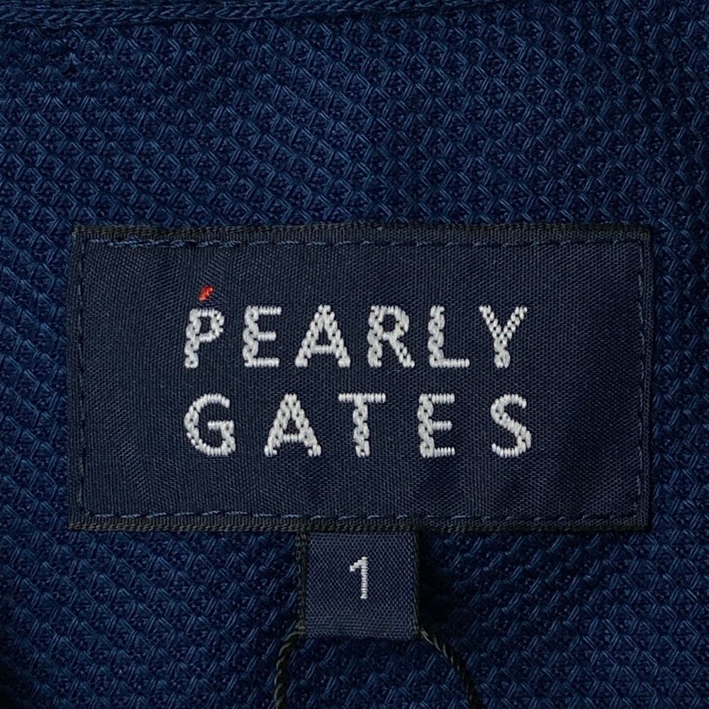 ゴルフ サイズ：1 PEARLY GATES パーリーゲイツ 055-2260606 半袖ポロシャツ ロゴプリント ネイビー系 [240101475356] ゴルフウェア レディース ストスト