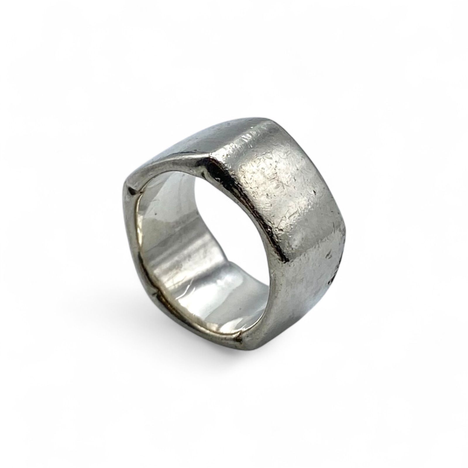 抜群の重厚感】シンプル Silver 925 刻印 80s Vintage Ring シルバー 