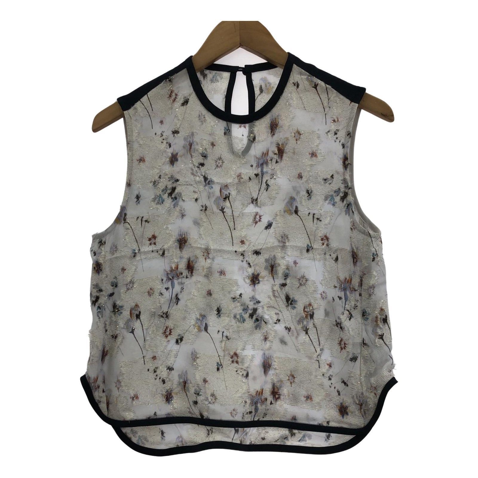 人気 ブランド チェック Mame Kurogouchi/Cherry メルカリ - Tops/1 Jacquard Motif Blossom カットソー(半袖/袖なし)