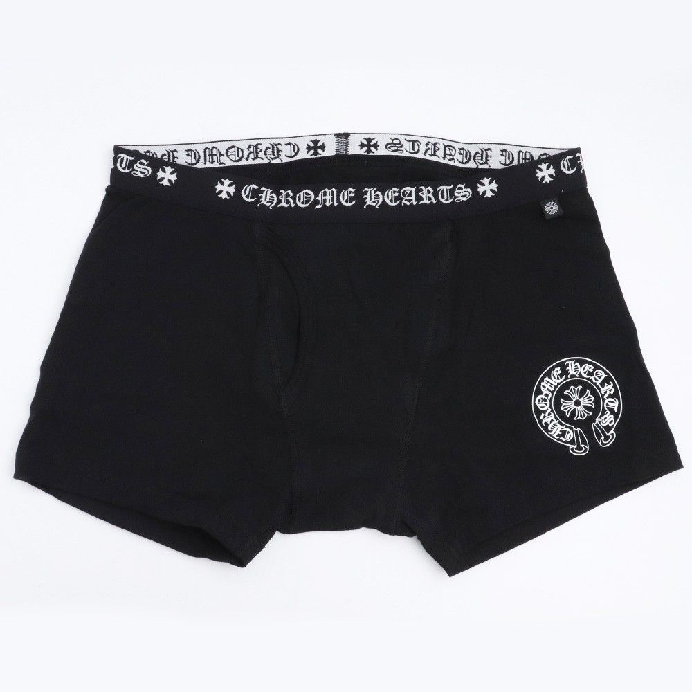 【新品未開封】クロムハーツ ショート ボクサー ブラックS スニダンシール付 未使用 CHROME HEARTS ショートボクサーパンツ Mサイズ ブラック