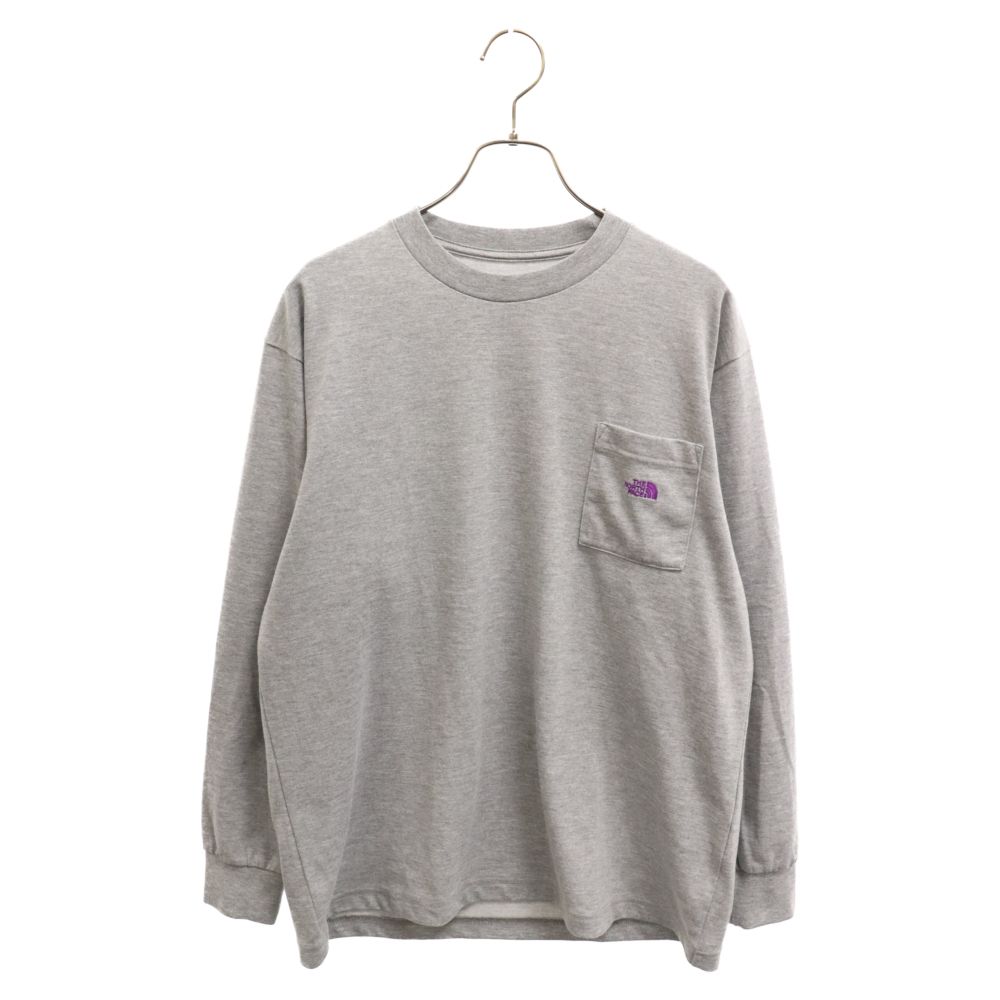 THE NORTH FACE (ザノースフェイス) ロングスリーブ ポケット カットソー 長袖Tシャツ グレー NT62003X