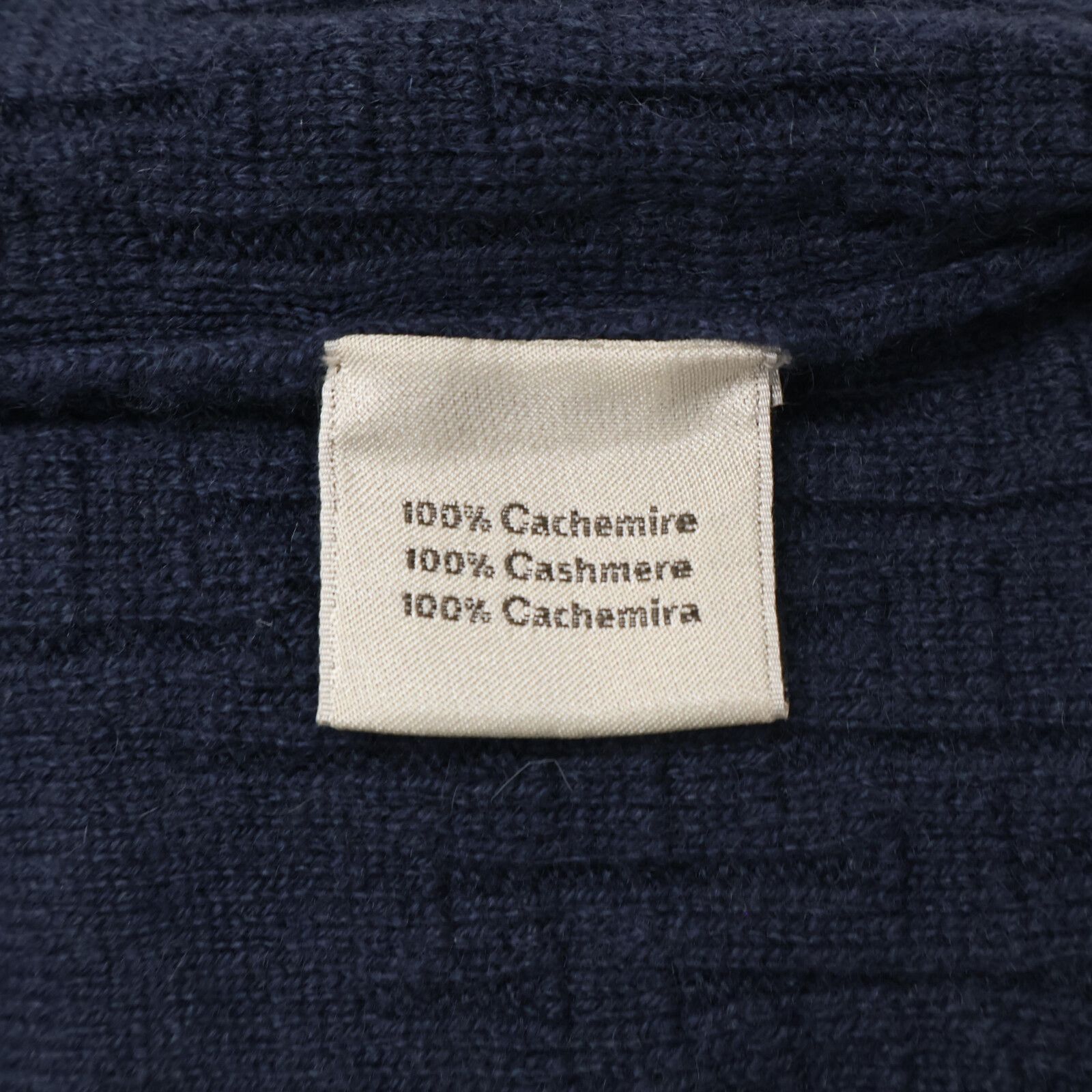 HERMES エルメス ﾈｲﾋﾞｰ H ﾌﾟﾙｵｰﾊﾞｰｶｼﾐﾔﾆｯﾄ XXL - メルカリ