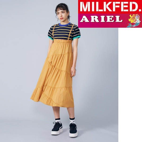 スカート ワンピース ミルクフェド milkfed MILKFED GATHERED