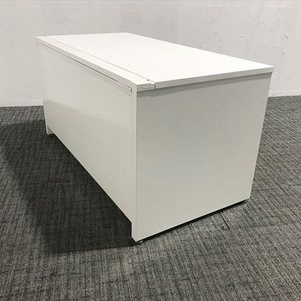 平デスク 平机 アドバンス 引出し付 オフィスデスク W1400 オカムラ ホワイト