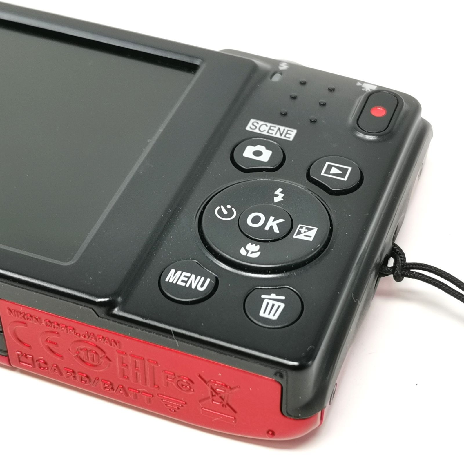 ニコン coolpix a100 デジカメ レッド 箱あり 動作確認済み デジタル 