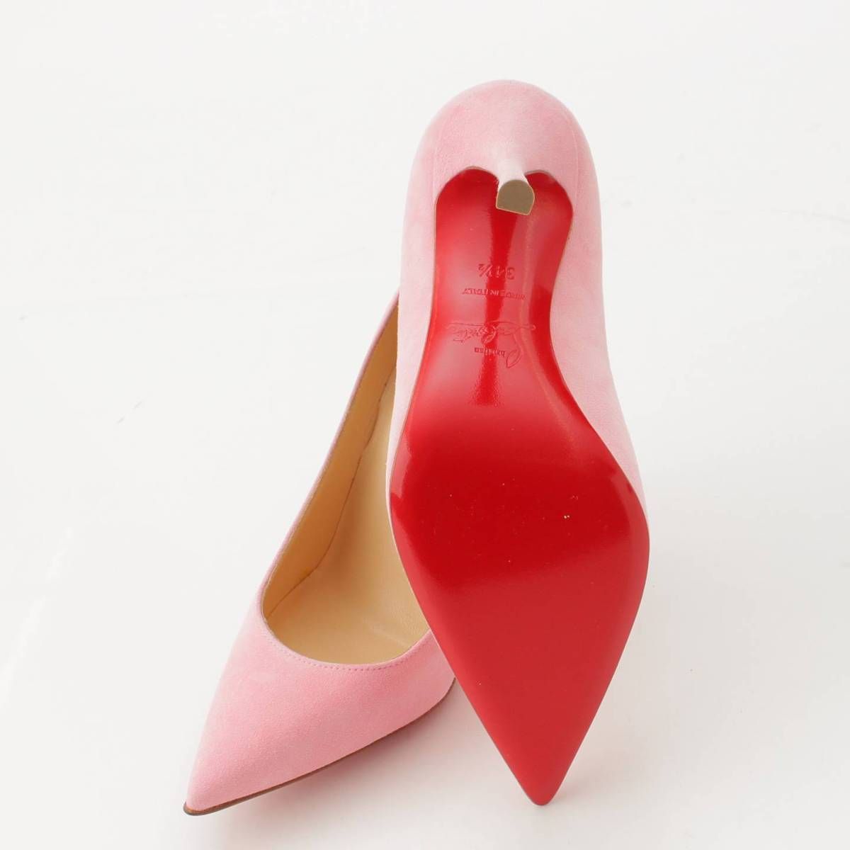 クリスチャンルブタン】Christian Louboutin スエード ヒール パンプス