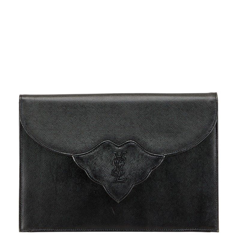 サンローラン クラッチバッグ セカンドバッグ ブラック レザー レディース SAINT LAURENT 1-0231779