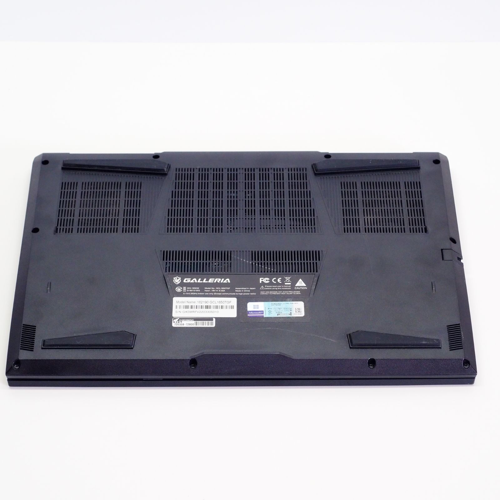 GALLERIA GCL1650TGF ゲーミングノート SSD搭載 - メルカリ