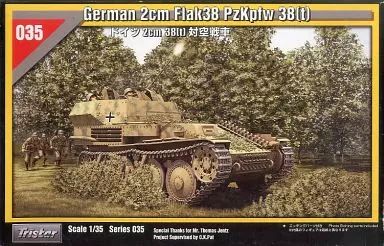 [Used] Plastic Model 1/35 German 2cm Flak38 PzKpfw 38 (t) - German Army 2cm 38 (t) Anti-aircraft Tank - Series No.035 [35035]