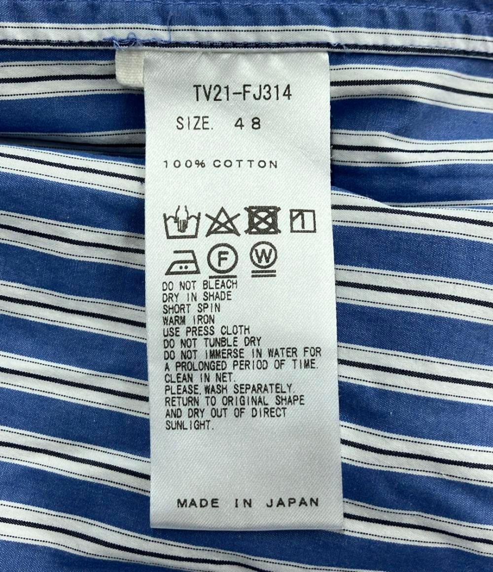 トーガビリリース 半袖シャツ ダメージシャツ ストライプ メンズ SIZE