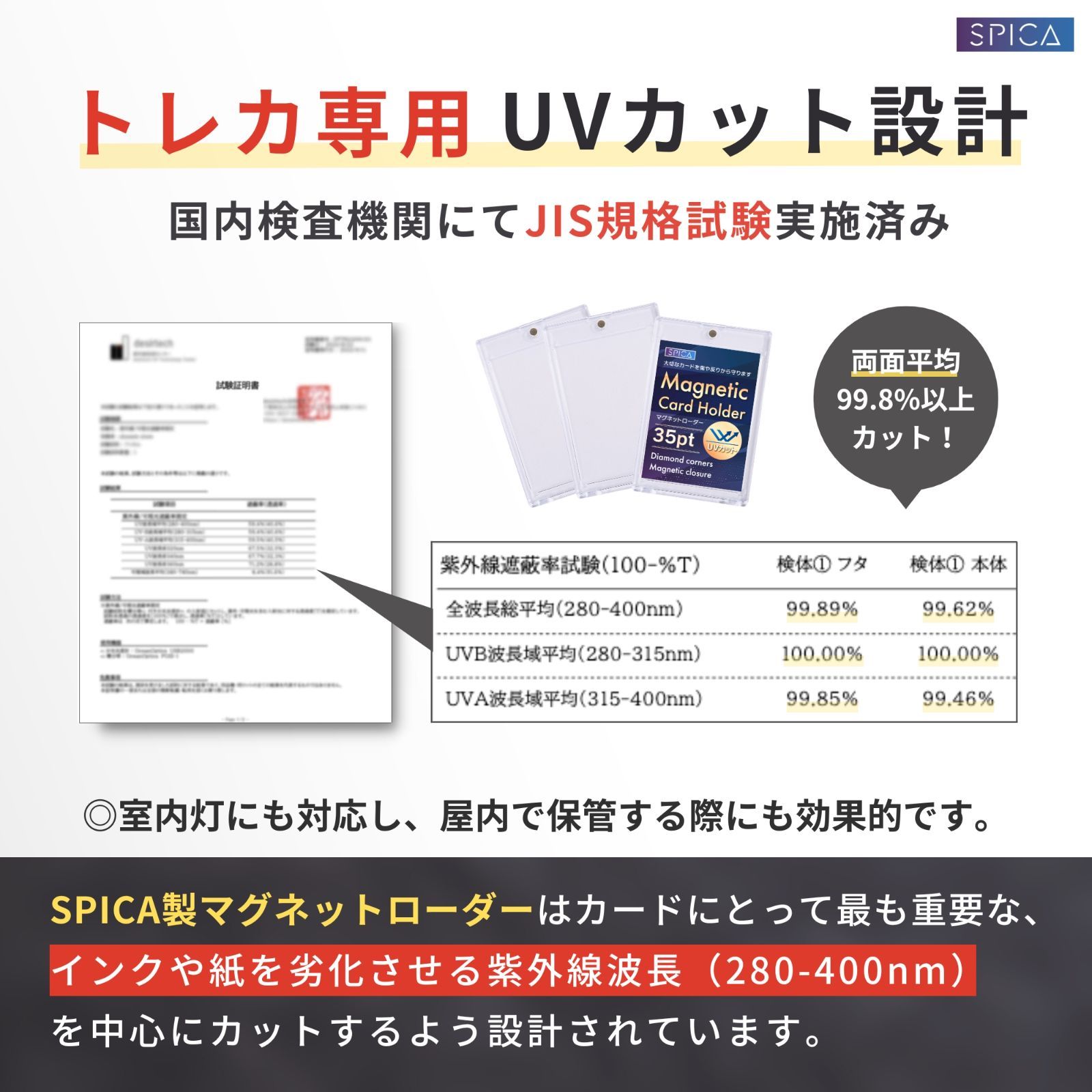 マグネットローダー UV99.8%カット 50個 トレカ 収納 ケース 35pt スリーブ カードローダー トレカケース ポケモンカード ワンピース カード ドラゴンボールヒーローズ ポケカ 遊戯王 topps bbm amiibo トレーディングカード - メルカリ