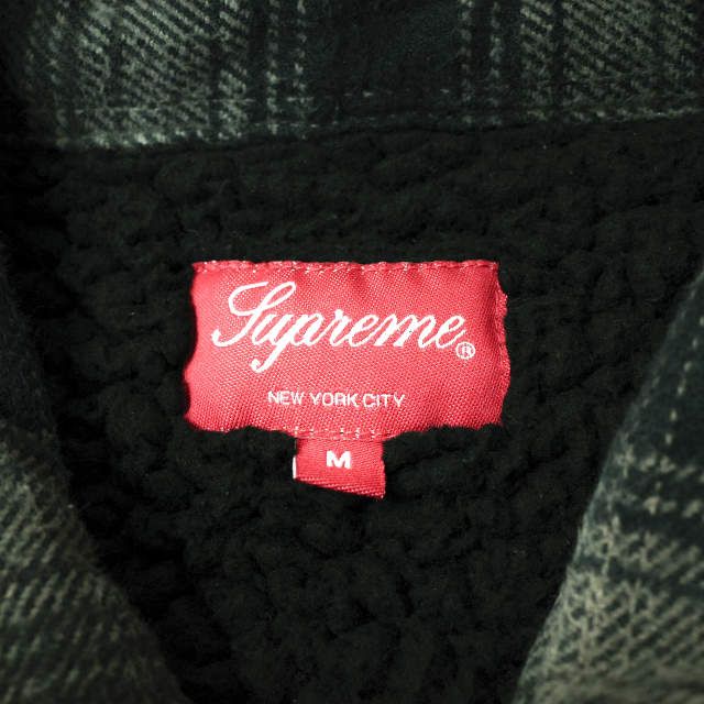 SUPREME シュプリーム 22AW Shearling Lined Flannel Shirt シアリング