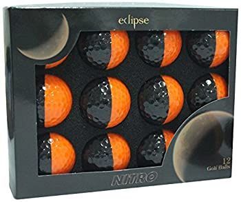 (Black/Tangerine) - Nitro Eclipse Golf Balls