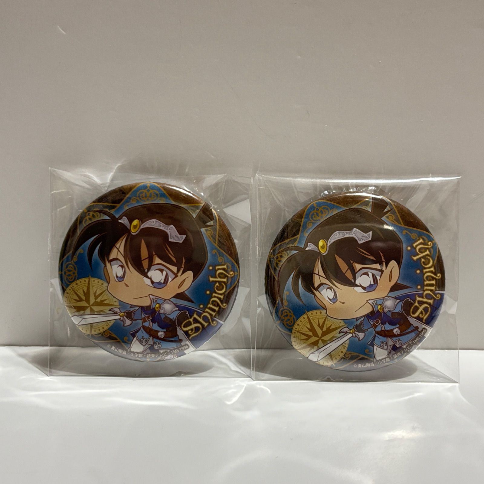 名探偵コナン 那須ガーデンアウトレット 限定 缶バッジ 工藤新一
