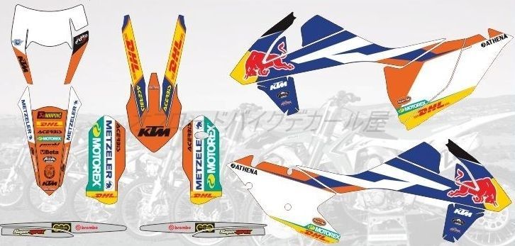 17-19 KTM EXC EXCF XCW XCFW デカール ステッカー フルグラフィック