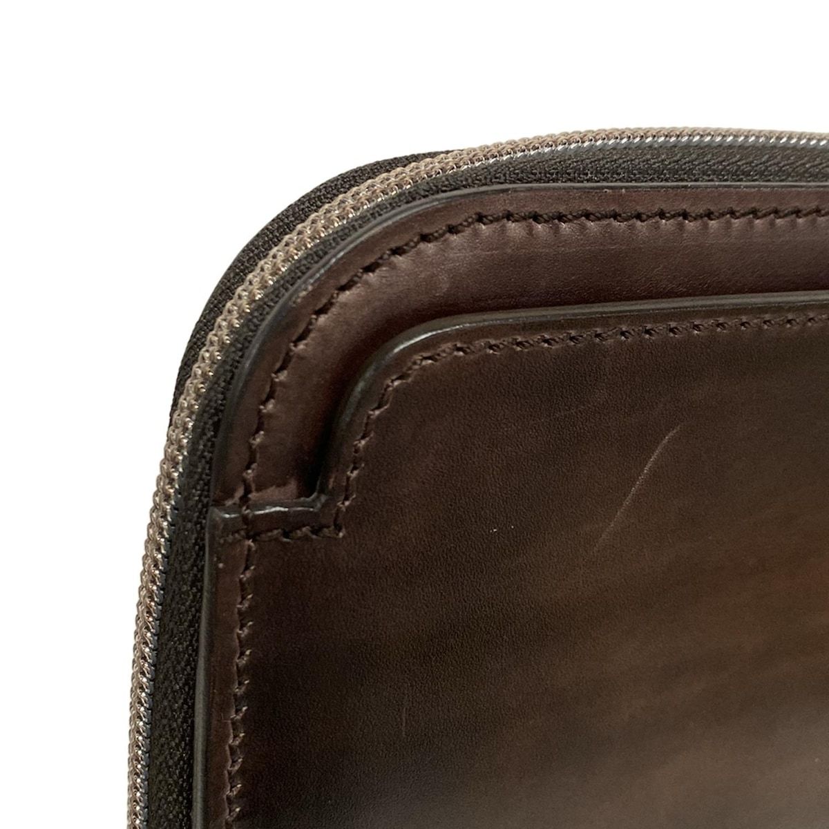 berluti(ベルルッティ) クラッチバッグ ダークブラウン ポケット多数