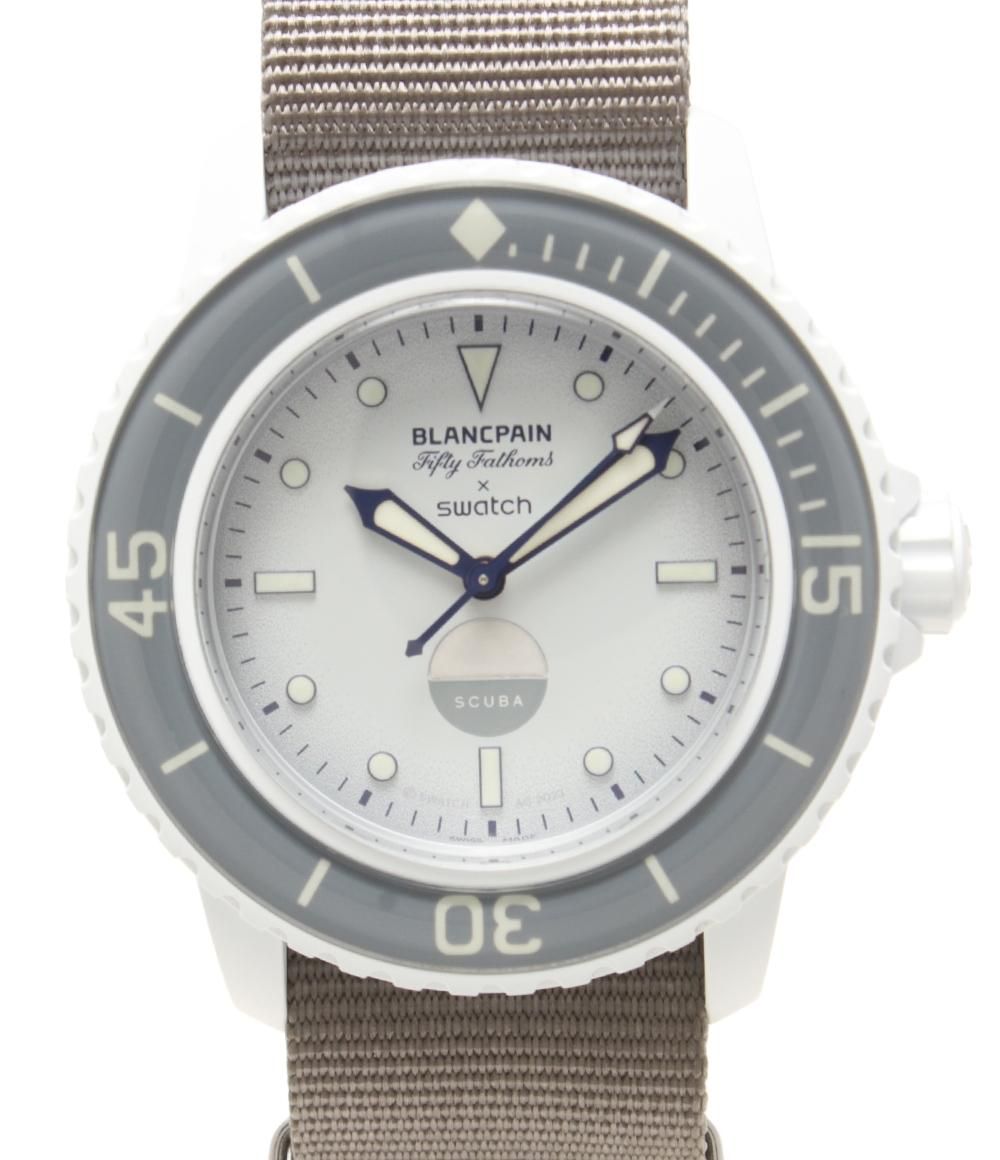 ブランパン スウォッチ 腕時計 SO35N100 自動巻き レディース Blancpain Swatch