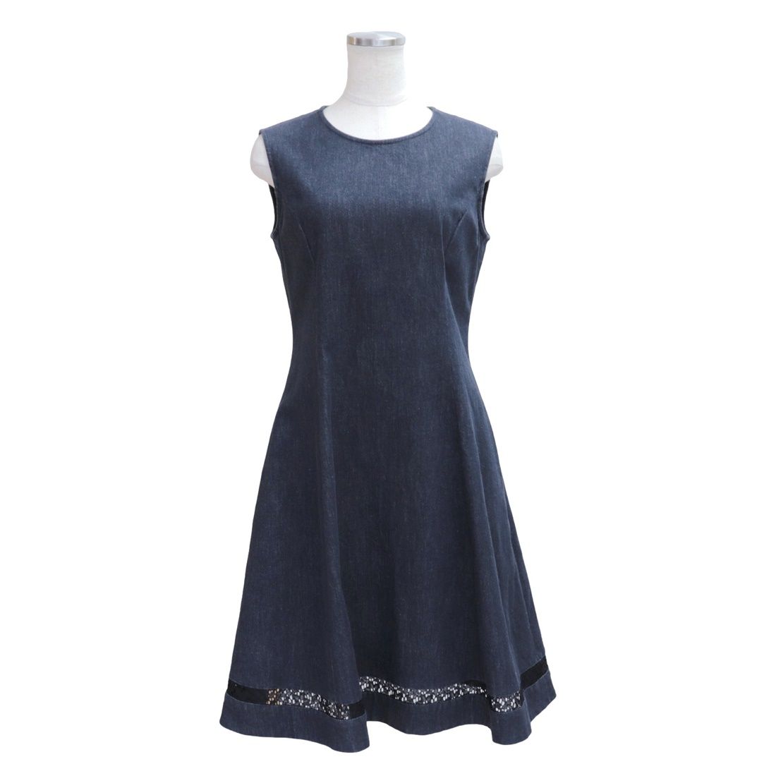 美品 フォクシー ニューヨーク INDIGO Dress デニム ワンピース