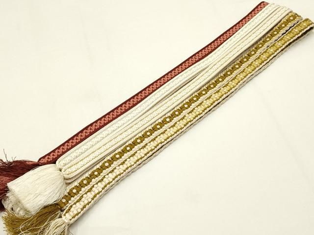 平和屋着物●和装小物 上質な帯締め4本セット 小桜組 金銀糸 暈し AABB7083ay