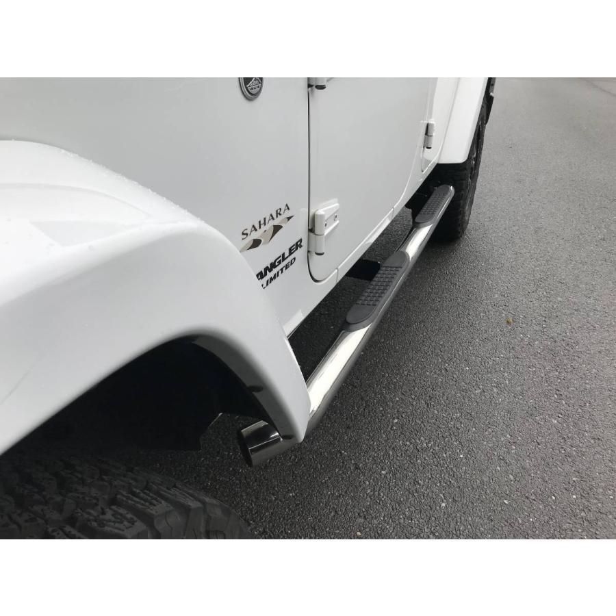 Jeep JKラングラー サイドステップ JEEP JK ラングラー用 スチール製 10th タイプ チューブ サイド