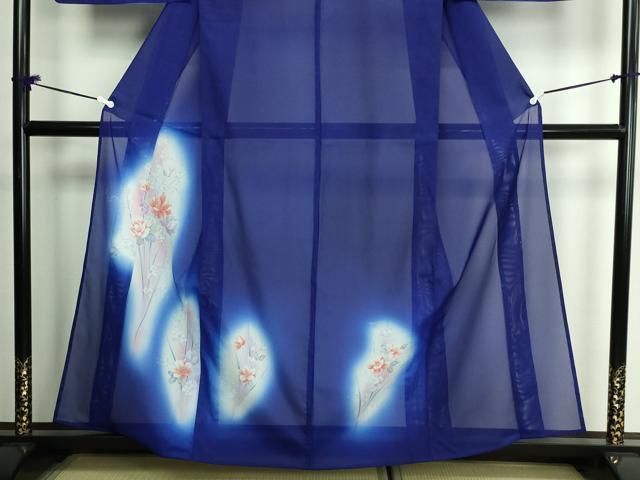 平和屋着物＊夏物 訪問着 絽 草花文 正絹 逸品 DAAU3237op