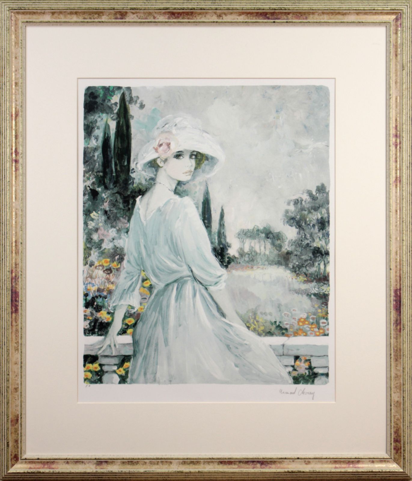 ベルナール シャロワ リトグラフ 版画 額装 美術 芸術 古美術品 真作保証品 ベルナール シャロワ リトグラフ 版画 額装 美術 芸術 古美術品