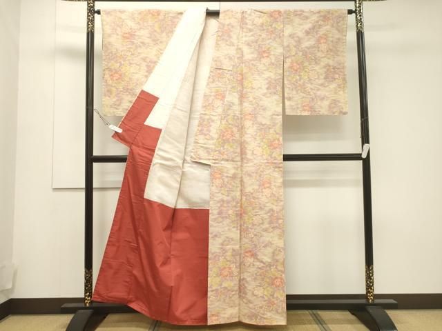 平和屋着物□上質な紬 草花文 正絹 逸品 CAAT9421dy - メルカリ 