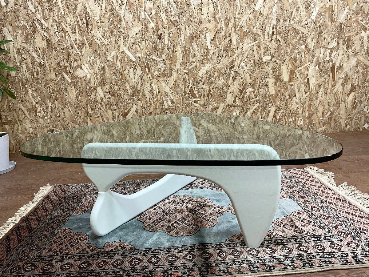 イサムノグチ コーヒーテーブル楕円形ガラステーブル リプロダクト