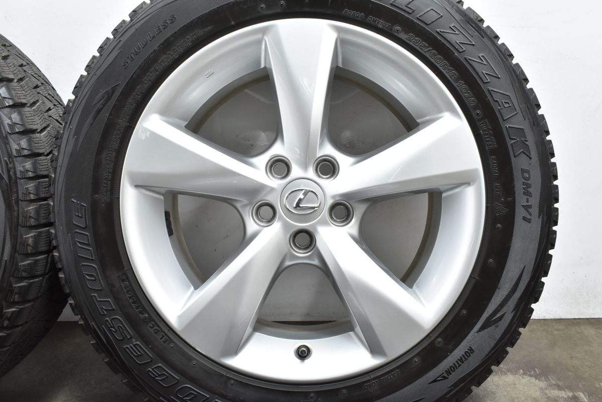 235/60R18 レクサスRX 純正ホイール スタッドレス 4本セット レクサス