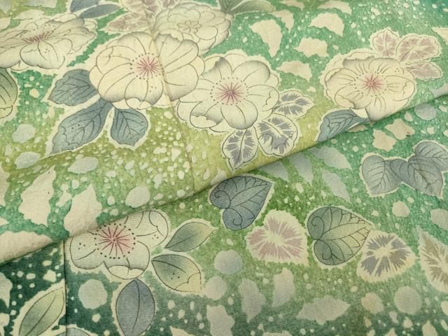 平和屋着物▽訪問着　単衣　作家物　辻が花　暈し染め　正絹　逸品　DAAT9881az 平和屋着物▽訪問着 単衣 作家物 辻が花 暈し染め 正絹 逸品