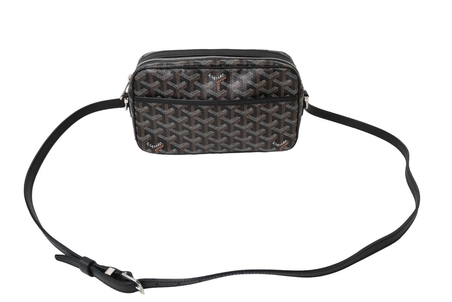 極美品 GOYARD ゴヤール ショルダーバッグ カップヴェールPM ブラック キャンバス レザー シルバー金具 中古 61084 - メルカリ