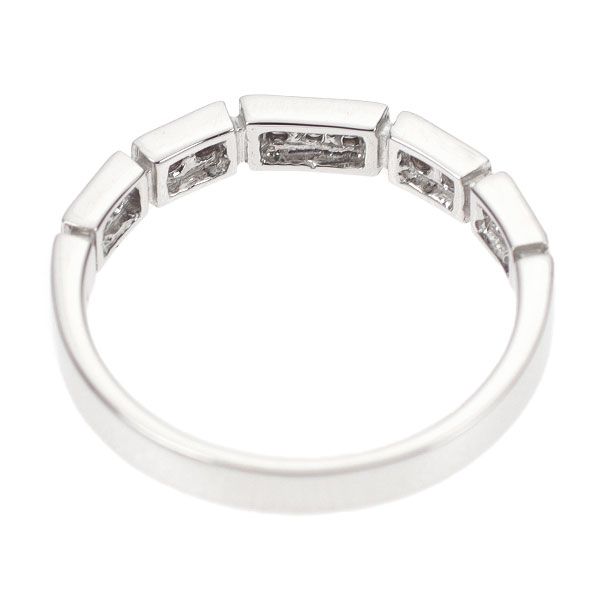 K18WG希少ピンクダイヤモンドのエタニティリング10号鑑定メモ付き