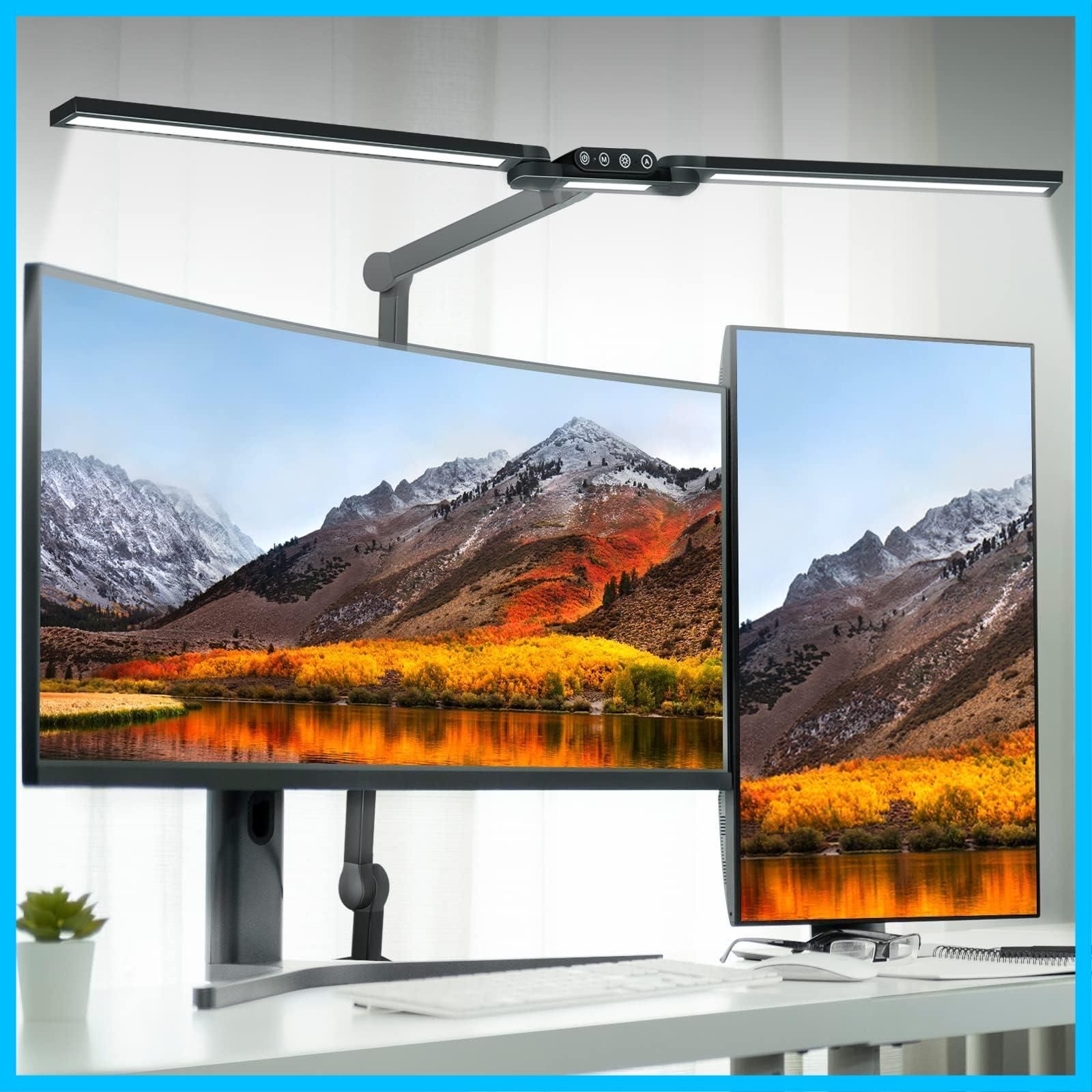 新着商品 電気スタンド LED 明るさ1900Lx 折り畳み なLEDデスクライト 37.4 デスクライト 大型デザイナースタンドライト クリップ付き ホームオフィス用の3つのライトスタンドライト 24W自動調光オフィス照明スタンド