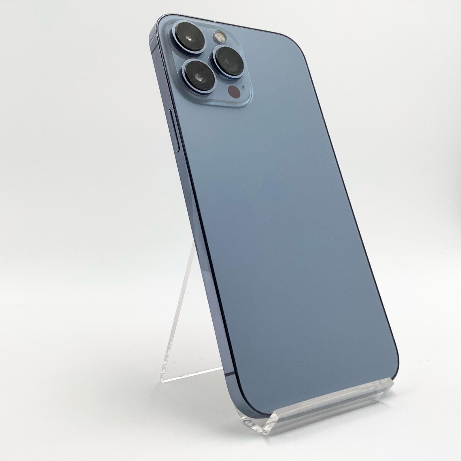 【全額返金保証】【最速発送】Apple iPhone 13 Pro Max 256GB シエラブルー Softbank 動作確認済 84%