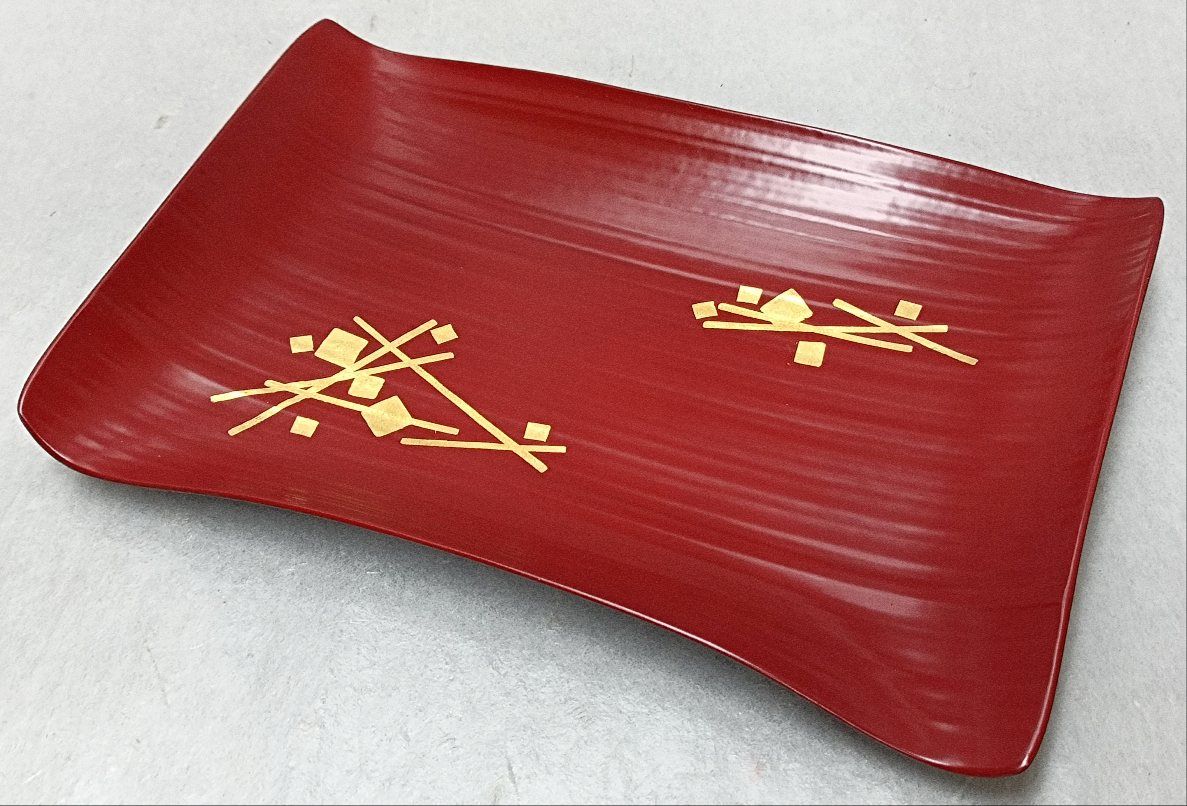 象彦 瑞雲 瑞雲 金箔 竹皿