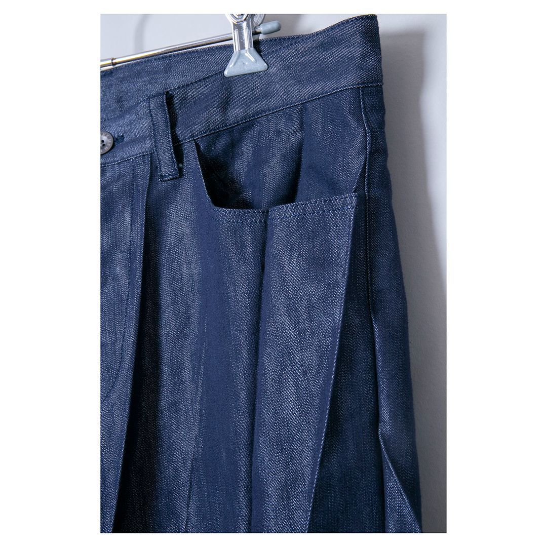 ISSEY MIYAKE MEN イッセイミヤケメン プリーツデニムパンツ