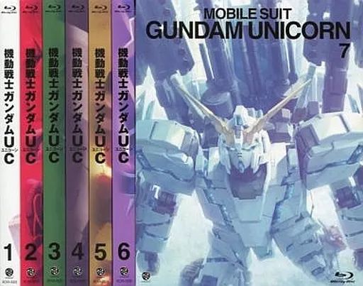 [Used] Anime Blu-ray Disc Mobile Suit Gundam UC First Edition Complete 7 Volume Set