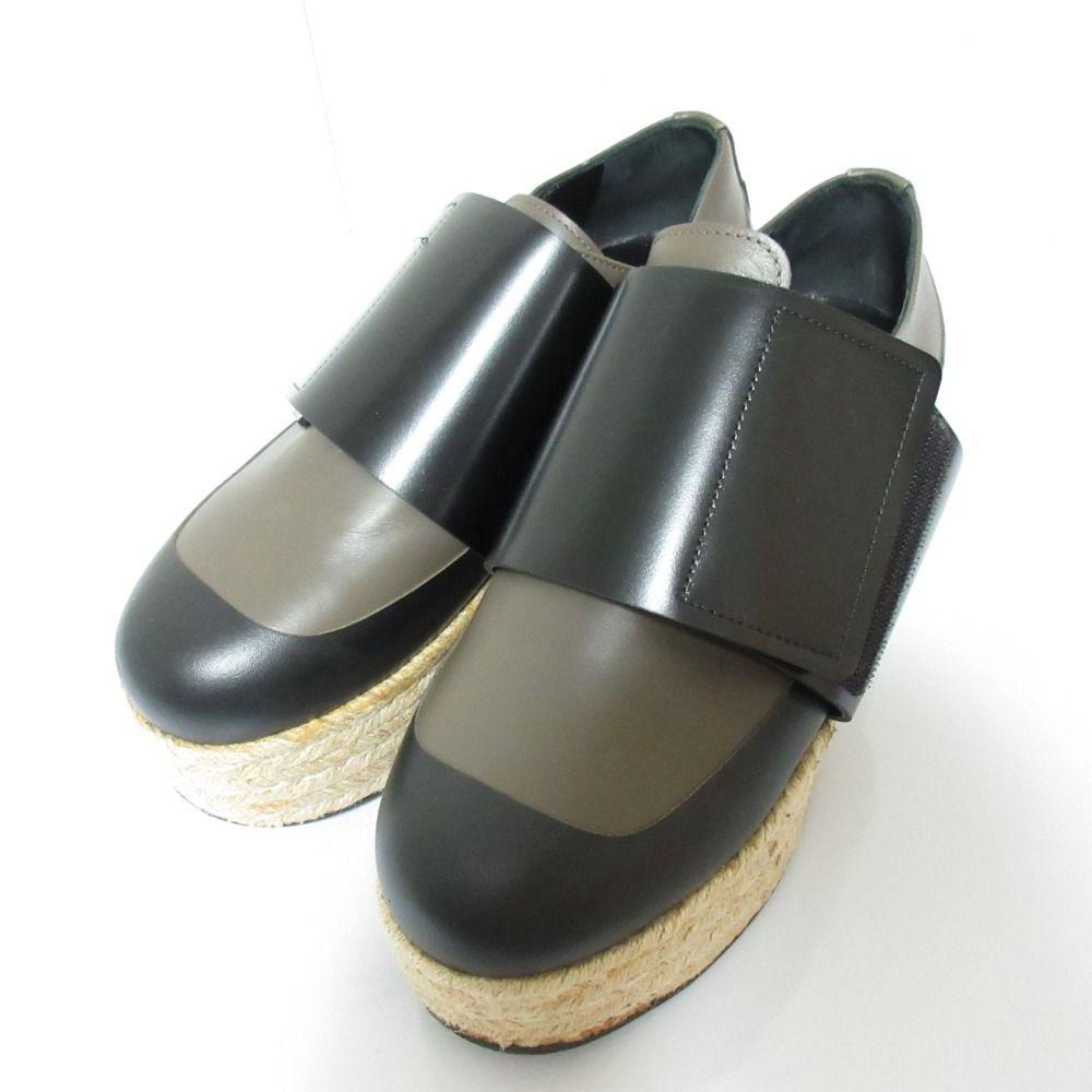 MARNI マルニ ジュート ベルクロ スニーカー シューズ サイズ37 約23.5cm ブラック レディース 古着
