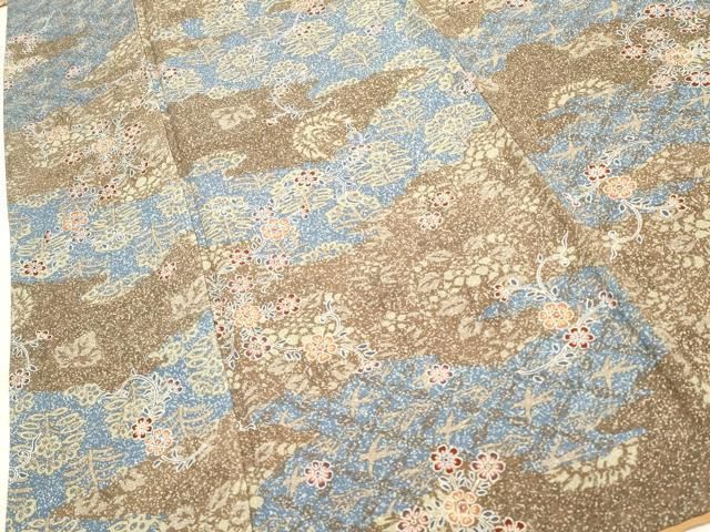 平和屋着物□上質な色無地 柳色 正絹 逸品 AAAP7781jh 平和屋着物□