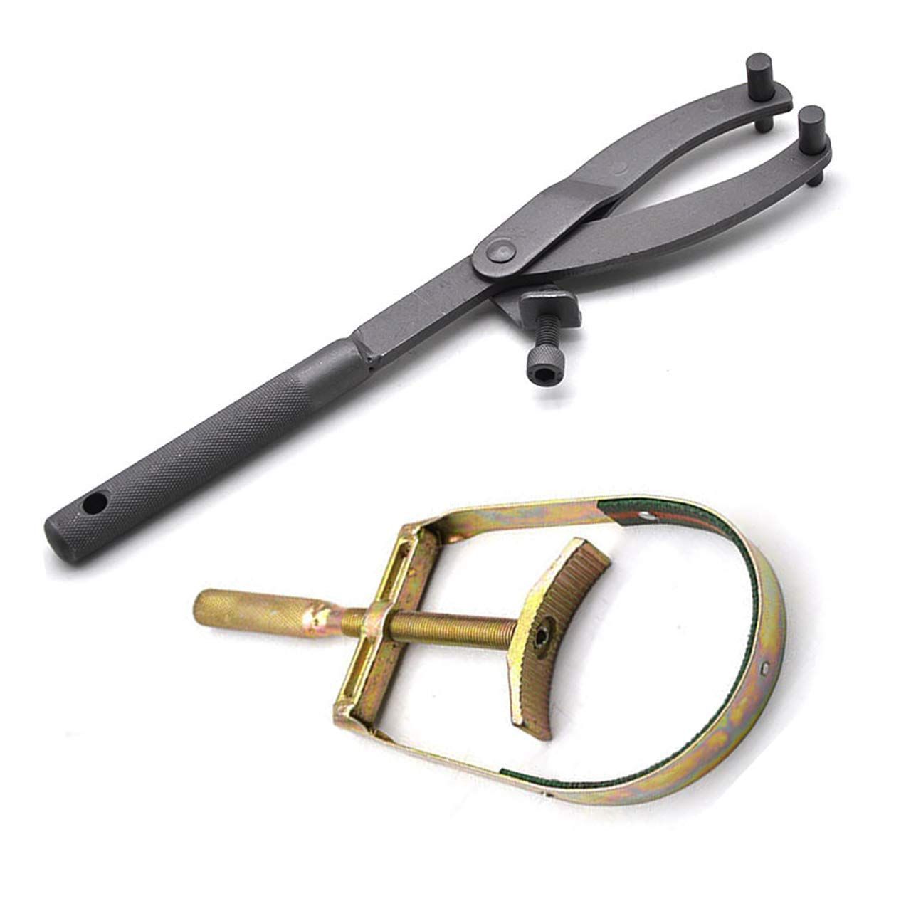 【特価セール】フェリモア バイク Y型ユニバーサルホルダー プーリーホルダー オートバイ メンテナンス 特殊工具 (2点セット)