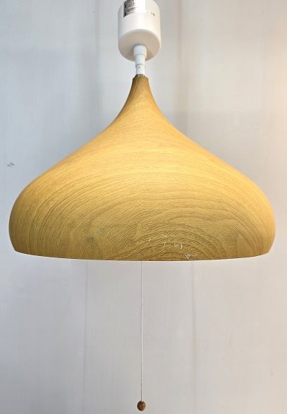 【中古品】 ニトリ NITORI ペンダントライト ラルムM 6～8畳 リビング ダイニング 寝室 ライトブラウン スチール製 YR-17980