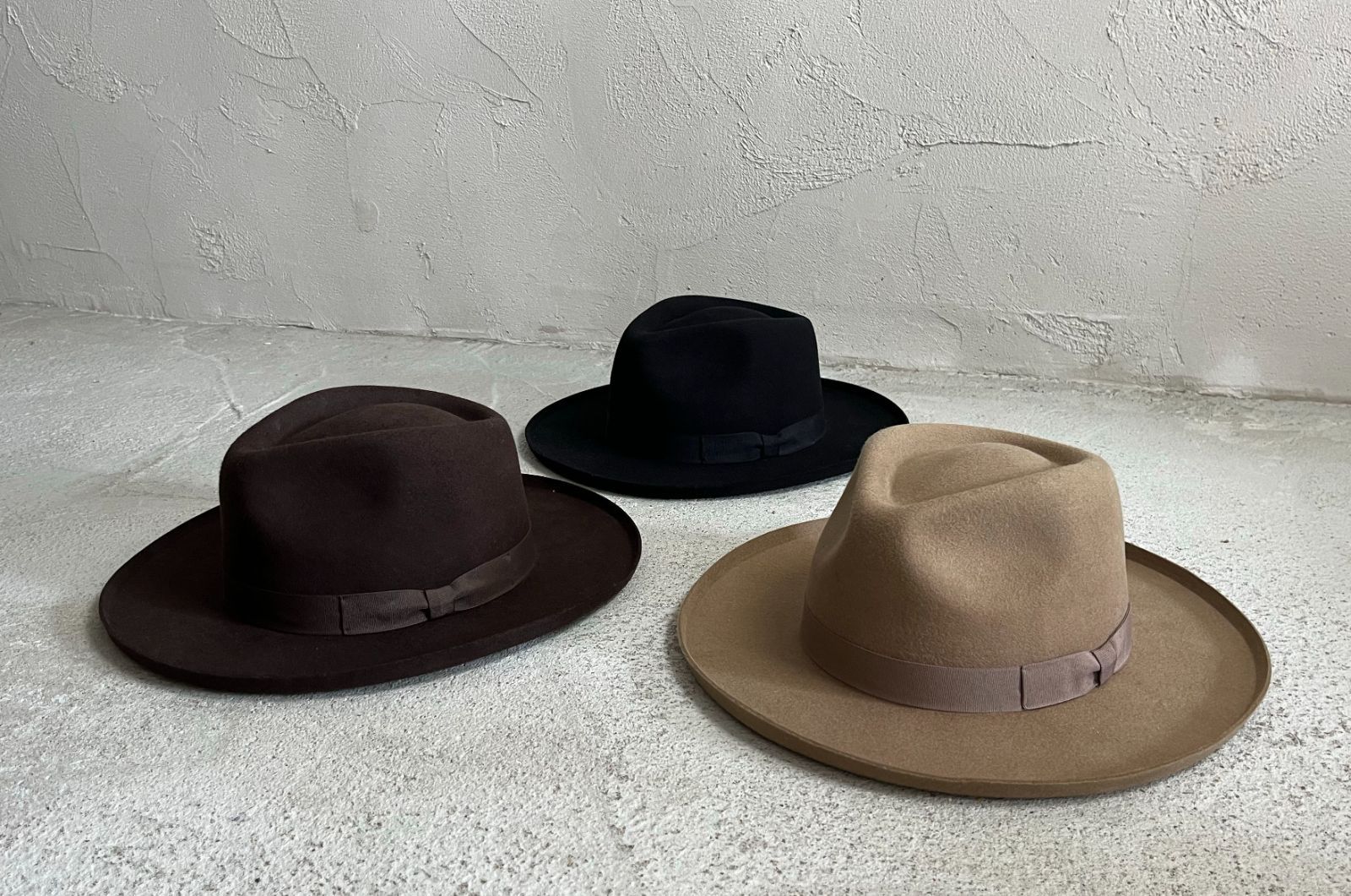 BRIM UP LONG FELT HAT